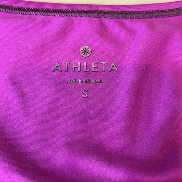 ATHLETA Woman’s Purple Longsleeve Running Athletic work out shirt Sz S - Picture 7 of 11